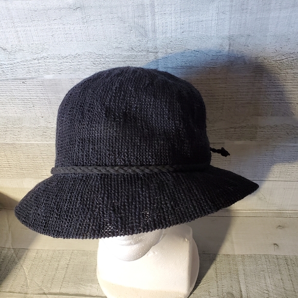 Marcus Adler Black Woven Unlined Bucket Hat - One Size - Picture 8 of 12